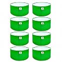 Sow and Grow HDPE UV Protected 270 GSM Round Grow Bags for Terrace and Backyard Gardening Planters for Vegetable, Flower, Herbs and Fruits Green Color, Reusable Plant Bags (9x6 INCH, 8)