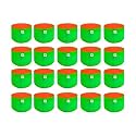 Sow and Grow HDPE UV Protected 270 GSM Round Grow Bags for Terrace and Backyard Gardening Planters for Vegetable, Flower, Herbs and Fruits Green Color, Reusable Plant Bags (9x12 INCH, 20)