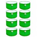 Sow and Grow HDPE UV Protected 270 GSM Round Grow Bags for Terrace and Backyard Gardening Planters for Vegetable, Flower, Herbs and Fruits Green Color, Reusable Plant Bags (15x6 INCH, 8)