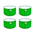 Sow and Grow HDPE UV Protected 270 GSM Round Grow Bags for Terrace and Backyard Gardening Planters for Vegetable, Flower, Herbs and Fruits Green Color, Reusable Plant Bags (9x6 INCH, 4)