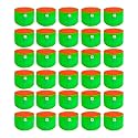 Sow and Grow HDPE UV Protected 270 GSM Round Grow Bags for Terrace and Backyard Gardening Planters for Vegetable, Flower, Herbs and Fruits Green Color, Reusable Plant Bags (15x12 INCH, 30)
