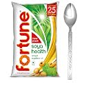 SOYA Health Refined Soyabean Oil, 750g, Fortified with Vitamins A and D with Stainless Steel Spoon