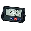 SP Electron NA-613D Plastic Clock and Stopwatch with Flexible Stand for Car Dashboard (Pack of 1)