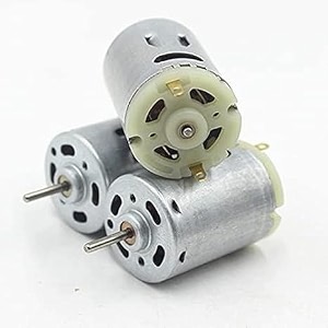 sp electron pack of 3 pcs dc 12v-24v 385 mini hair dryer small motor rs-385 electric motor strong magnetic carbon brush long axis diy hobby toy model