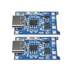 sp electron type-c tp4056 micro usb lithium battery charging converter with overcharge discharge over-current protection charging board module pack of 2