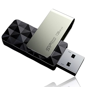 sp silicon power silicon power 128gb usb 30 flash drive with capless swivel design usb 32 gen 1 usb 20 thumb drive pen drive memory stick blaze b30 series
