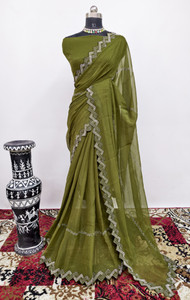 sp team Embroidered Daily Wear Georgette Saree