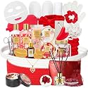 Spa Gifts for Mom - 30Pcs Luxurious Rose Spa Gift Baskets for Women