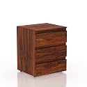 Space Galaxy Sheesham Wood Bedside Table for
