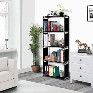 plastic simple bookshelfmultipurpose rackchildren bookcasesfile rack for officestorage organizercabinet shelves for bedroom office living room blue10 layer