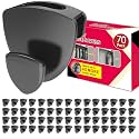 Latoxcaa Space Saving Hanger Hooks 70Pcs, Upgrade Heavy Duty Space Saver Hangers Connector Hooks for Clothes, Premium Hanging Closet Organizer for Dorm, Ganchos para Colgar Ropa, Black