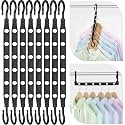 Space Saving Hangers for 48 Clothes, Reinforced Collapsible Hangers