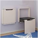 Space-Saving Wall-Mounted Folding Shoe Stool Bench, Invisible Drop-Leaf Design for Entryway, Safe and Stylish Porch nizer