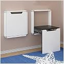 Space-Saving Wall-Mounted Folding Shoe Stool Bench, Invisible Drop-Leaf Design for Entryway, Safe and Stylish Porch nizer