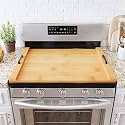 SpaceAid Noodle Board Stove Kitchen Cover with Handles, Top Covers for Gas Burners and Electric Stove, Oven Decor Accessories Wood Tray for Countertop, Natural Bamboo