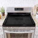 SpaceAid Noodle Board Stove Kitchen Cover with Handles, Top Covers for Gas Burners and Electric Stove, Oven Decor Accessories Wood Tray for Countertop, Black Bamboo
