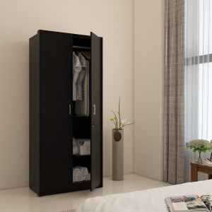 spacewood value engineered wood 2 door wardrobe