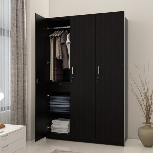 spacewood value engineered wood 3 door wardrobe