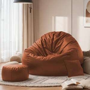 spacex 4xl bean bag with footstool  cushion all filled with beans ready to use teardrop bean bag  with bean filling