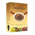 Natural Organic Shikakai mix with amla reetha bhringraj Hibiscus leaf neem for hair wash conditioning hair pack 500g POWDER