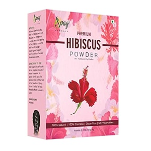 premium organic hibiscus gudhal flowers powder for natural moisturizing skin tightening anti-ageing - hair and skin care - 500 gms