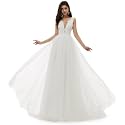 Spaghetti Chiffon Beach Wedding Dress V Neck A line Bridal Gowns Lace Plus Size Wedding Dress