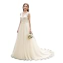 Spaghetti Chiffon Beach Wedding Dress V Neck A line Bridal Gowns Lace Plus Size Wedding Dress