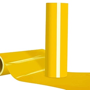 heat transfer vinyl roll for t-shirt htv film compatible with all cutting machines yellow-24 x36