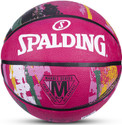 SPALDING MARBLE Professional Match Ball- Rubber Moulded Butyl Bladder Indoor/Outdoor Play Basketball - Size: 6