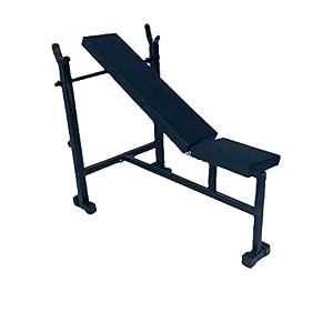 spanco heavy duty 3in1 single support inclinedeclineflat weightlifting bench 75 kg holding capacity utility exercise bench for weight strength training for full body workout amp home gym