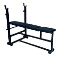 SPANCO Heavy Duty 3in1 Double Support (Incline/Decline/Flat) Weightlifting Bench (75 kg Holding Capacity)/ Utility Exercise Bench for Weight Strength Training for Full Body Workout &amp; Home Gym