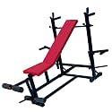 Spanco 8 in 1 Double Support Multipurpose Weight Lifting Bench(Incline/Decline/Flat/Leg Exerciser/Lats Excerciser/Dips Stand/Push Up Stand)- (75 kg Holding Capacity) for Full Body Workout of Home Gym