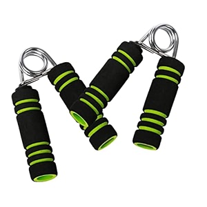 spanco model  training pack of 1 one piece hand gripper wrist exerciser fitness foam hand grip for gym stretching hand strengtheners for men women green