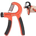 SPANCO Pack of 1 (One Piece) Hand Gripper Wrist Exerciser Fitness Foam Hand Grip for Gym Stretching Hand strengtheners for Men Women (Orange)