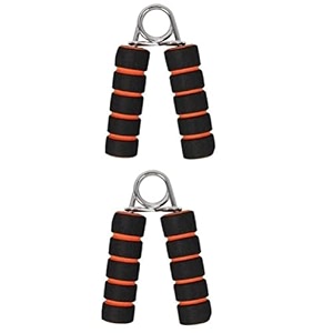 spanco pack of 2  one pair  hand gripper wrist exerciser fitness foam hand grip for gym stretching hand strengtheners for men women color  orange