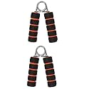 Spanco Pack of 2 ( One Pair ) Hand Gripper Wrist Exerciser Fitness Foam Hand Grip for Gym Stretching Hand strengtheners for Men Women (Color : Orange)