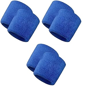 spanco 3 pair cotton material wristband for all sports gym workout yoga amp fitness
