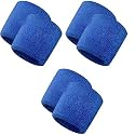 Spanco 3 Pair Cotton Material Wristband for All Sports ,Gym ,Workout ,Yoga &amp; Fitness