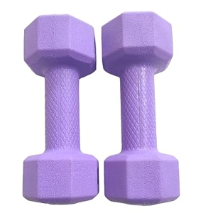 spanco pvc fragrance dumbbells pack of 2 for home gym equipment gym exercisehome workout  fitness kitdumbbells weights for whole body workout