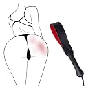 Spanking Paddle, BDSM Sexual Abuse Double Hand Clap Porn Whip for Adult Couples Games, Artificial Leather Sex Toy Suitable for Role Play Bed Bondage Sex Play