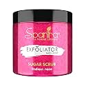 Spantra Indian Rose Sugar Scrub | Face &amp; Body Scrub | Tan Removal | Body Polishing | Natural Essential Oil Enriched for Moisturizing &amp; Nourishing Skin | Suitable for All Skin Types | 125gm (Pack of 1)