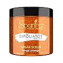 Spantra Tangy Orange Sugar Scrub | Face &amp; Body Scrub | Tan Removal | Body Polishing | Natural Essential Oil Enriched for Moisturizing &amp; Nourishing Skin | Suitable for All Skin Types | 125gm (Pack of 1)