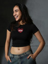 SPANVASKX Casual Graphic Print Women Black Top