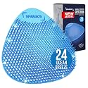 Spargos Urinal Screen Deodorizer, 24 Pack Blue Cakes