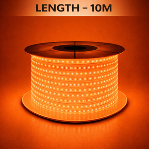 spark world 1200 leds 10 m orange steady strip rice lights pack of 1