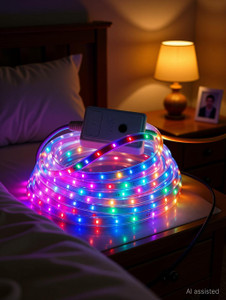 spark world 1200 leds 10 m multicolor steady strip rice lights