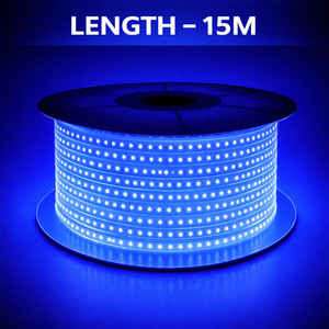 spark world 1200 leds 15 m blue steady strip rice lights pack of 1