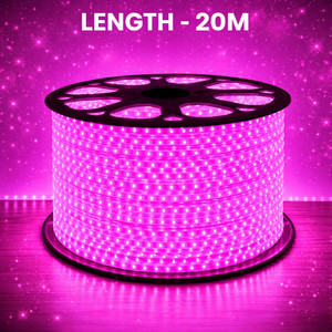 spark world 1200 leds 20 m pink steady strip rice lights pack of 1