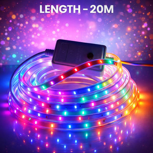 spark world 1200 leds 20 m multicolor steady strip rice lights