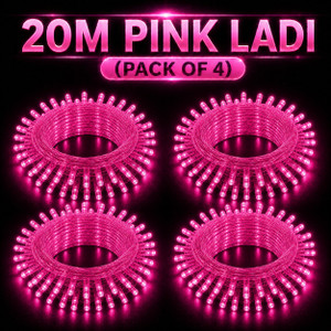 spark world 74 leds 20 m pink steady bulb rice lights